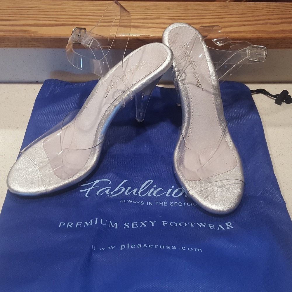 Bikini Competition Clear Heels